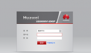 华为防火墙USG6000通过WEB图形界面配置案例